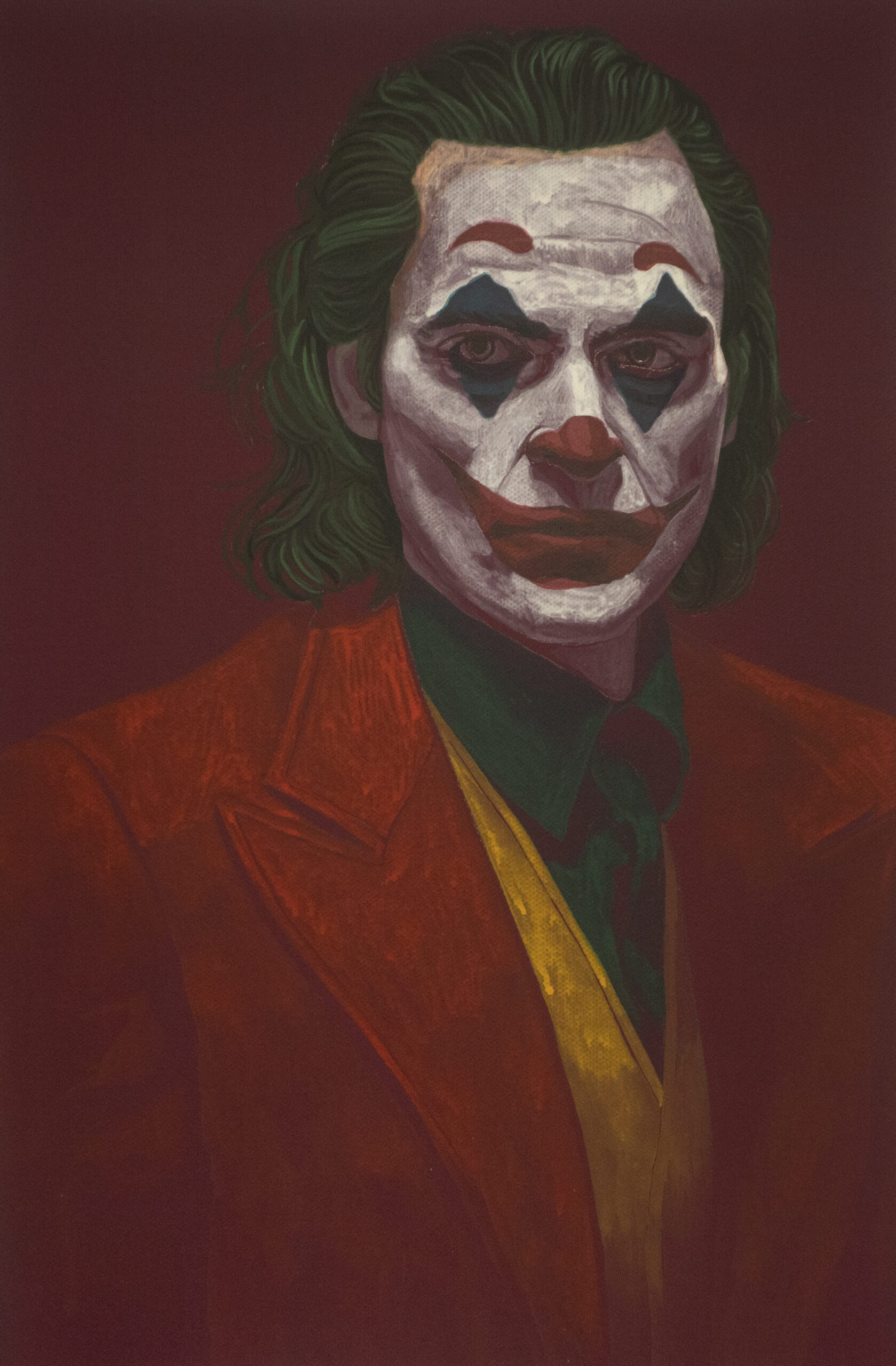 joker, acrylic on canvas, 27cm x 41cm, 2021