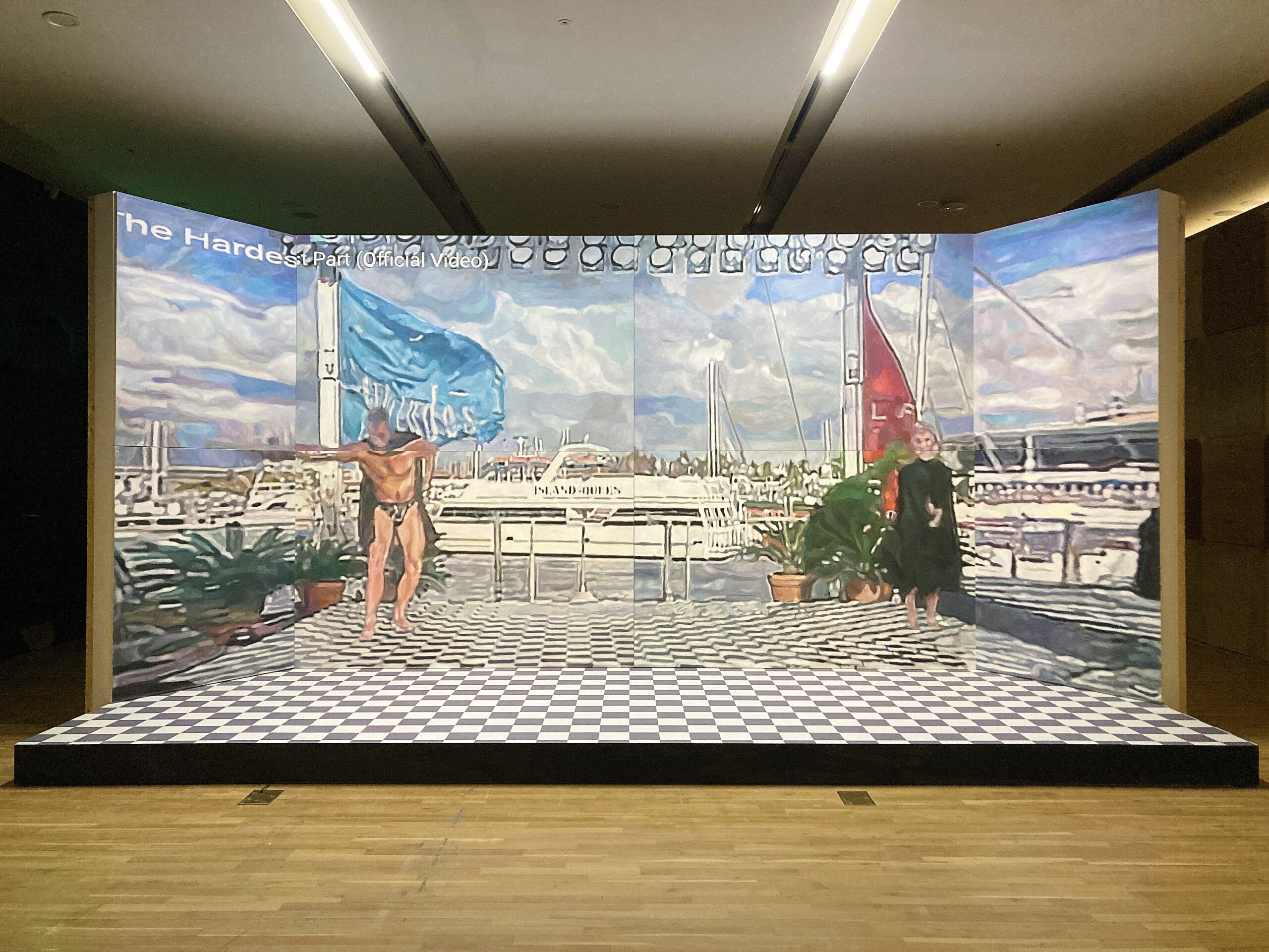 The Hardest Part, acrylic on canvas, 291×707cm, 2023