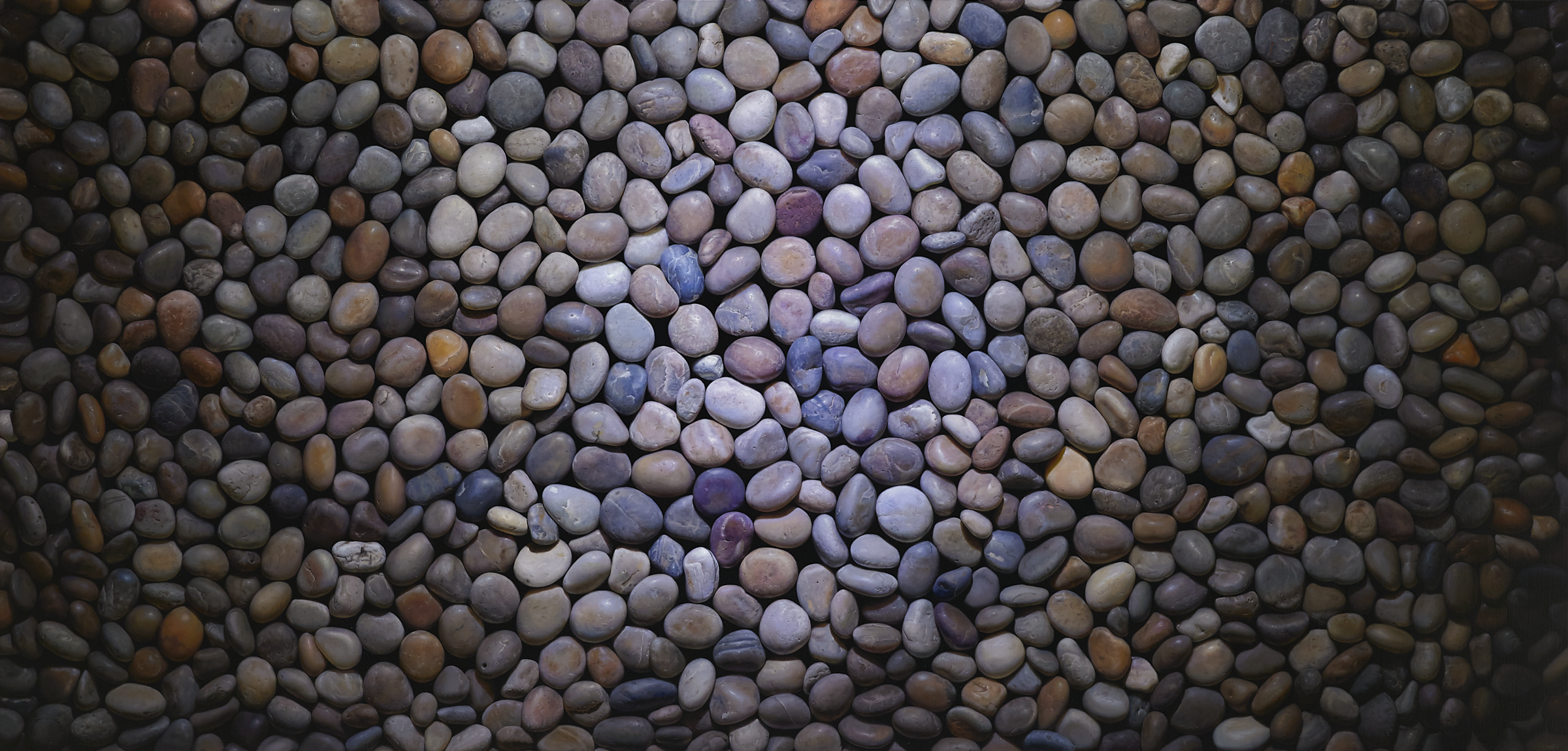 침묵의 소리 The Sound of Silence, 2016~17, oil on canvas, 98.2×200㎝